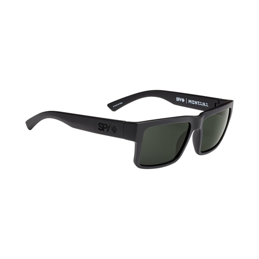 Spy Optic Montana Soft Matte Black - HD Plus Gray Green Polar