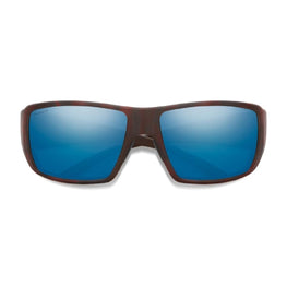 Smith Optics Guide's Choice Sunglasses ChromaPop Glass Polarized Blue Mirror - Matte Tortoise Frame