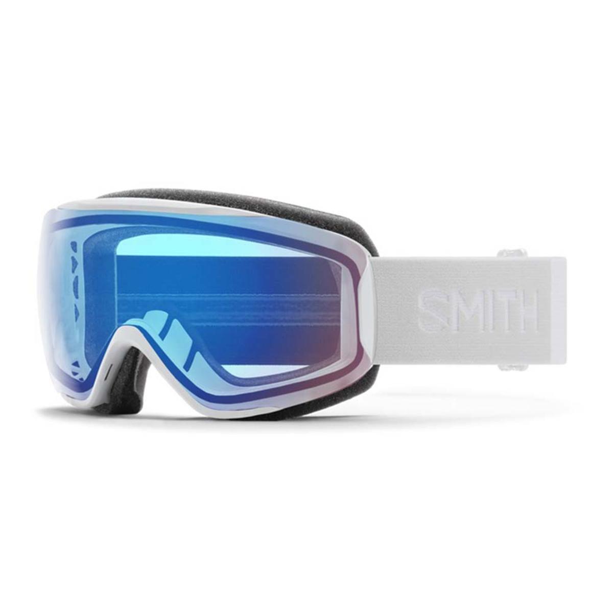 Smith Optics Women's Moment Goggles ChromaPop Storm Rose Flash Mirror - White Vapor Frame