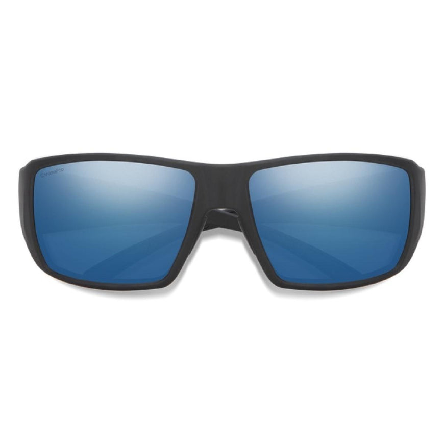 Smith Optics Guide's Choice Sunglasses ChromaPop Polarized Blue Mirror - Matte Black Frame