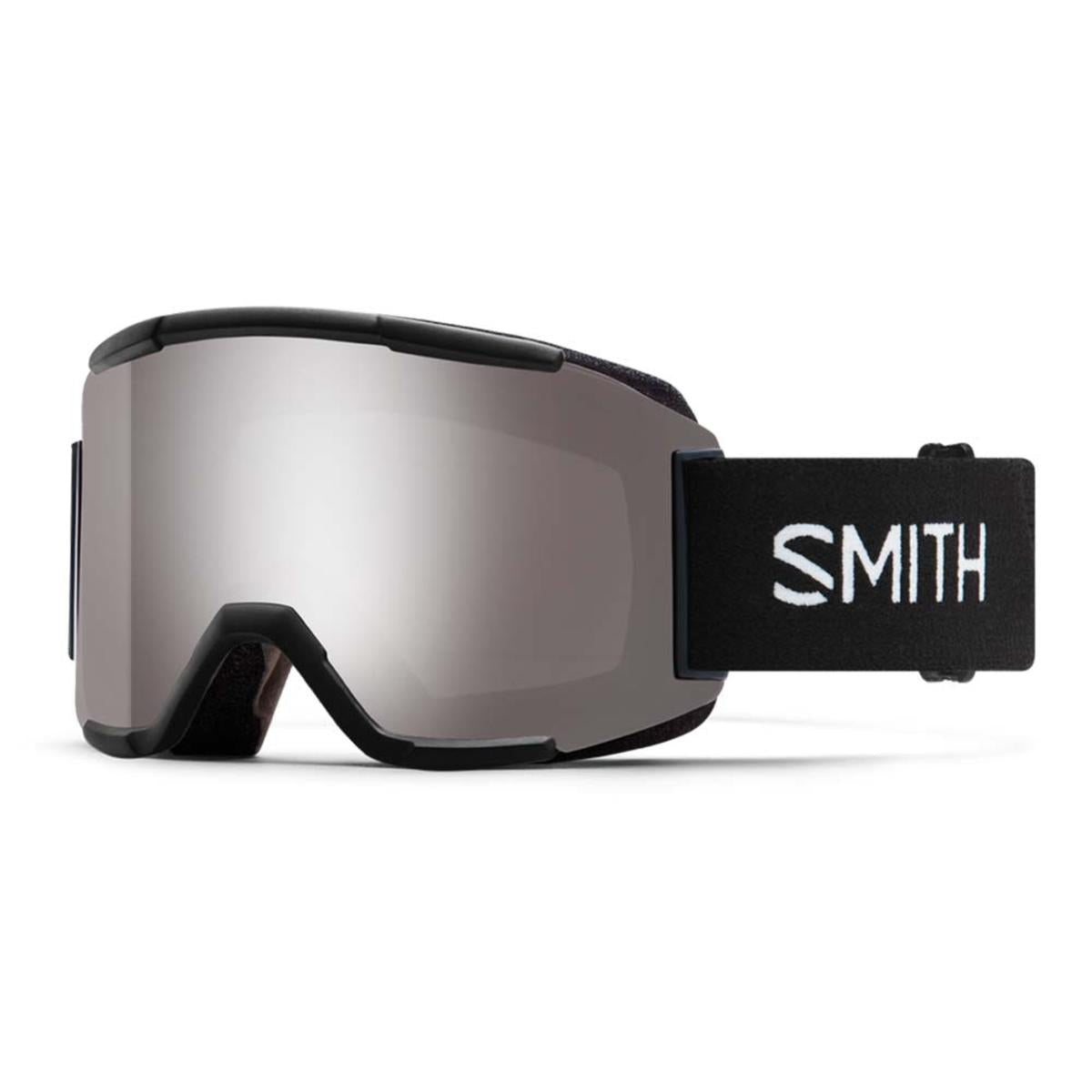 Smith Optics Squad Goggles Chromapop Sun Platinum Mirror - Black Frame