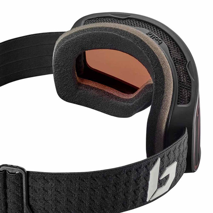 Bolle Nevada Goggle Black Cross Matte - Phantom+ Blue Semi-Polarized Photochromic