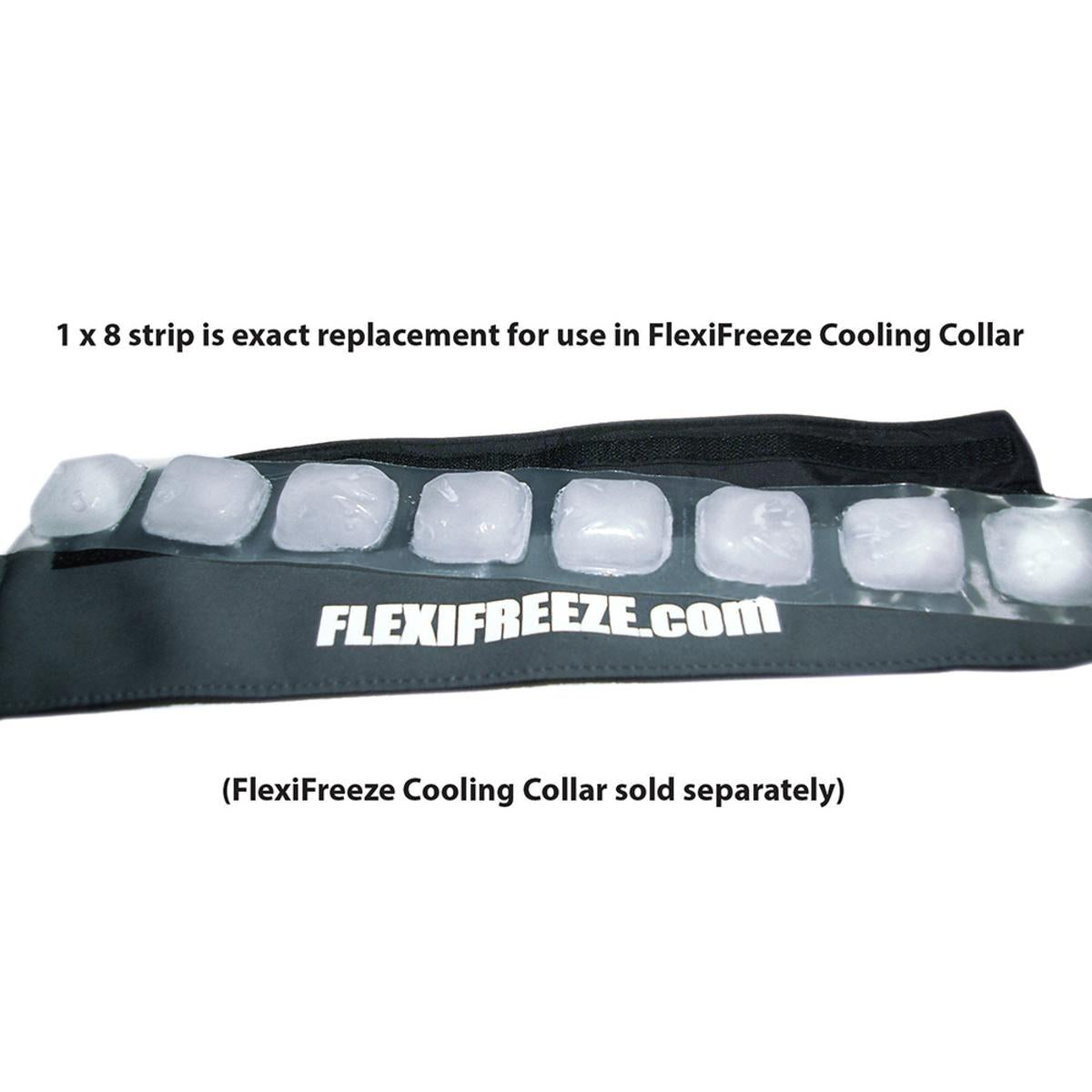 FlexiFreeze 8 Cube Ice Strip 100-Pack (For Cooling Collars)