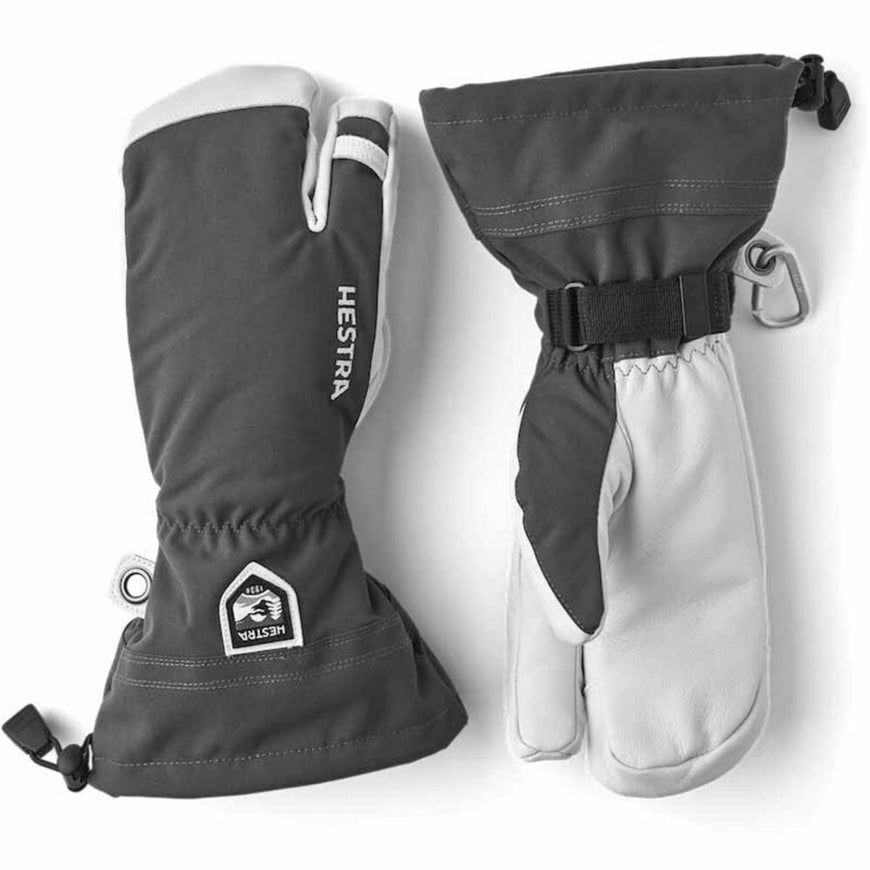 Hestra Heli Army Leather 3-Finger Winter Mitten