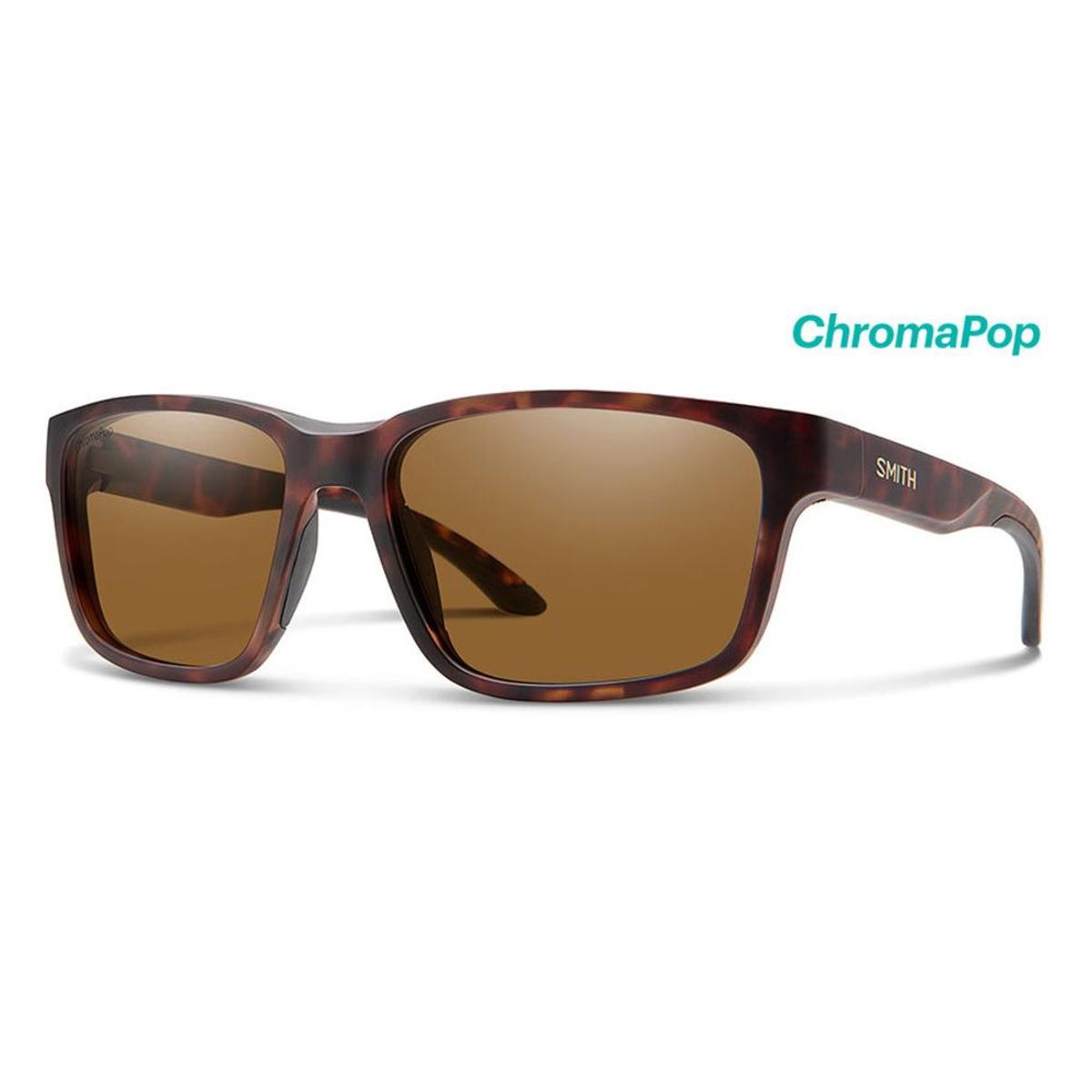 Smith Optics Basecamp Sunglasses Chromapop Polarized Brown - Matte Tort Frame
