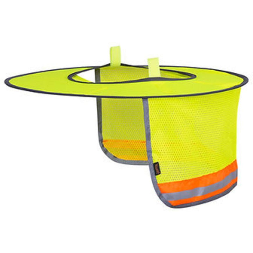 Pioneer Foldable Hard Hat Sunshade - Hi-Vis Yellow/Green