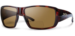 Smith Guides Choice Bifocal Sunglasses Matte Havana Carbonic Polarized Brown 2.00