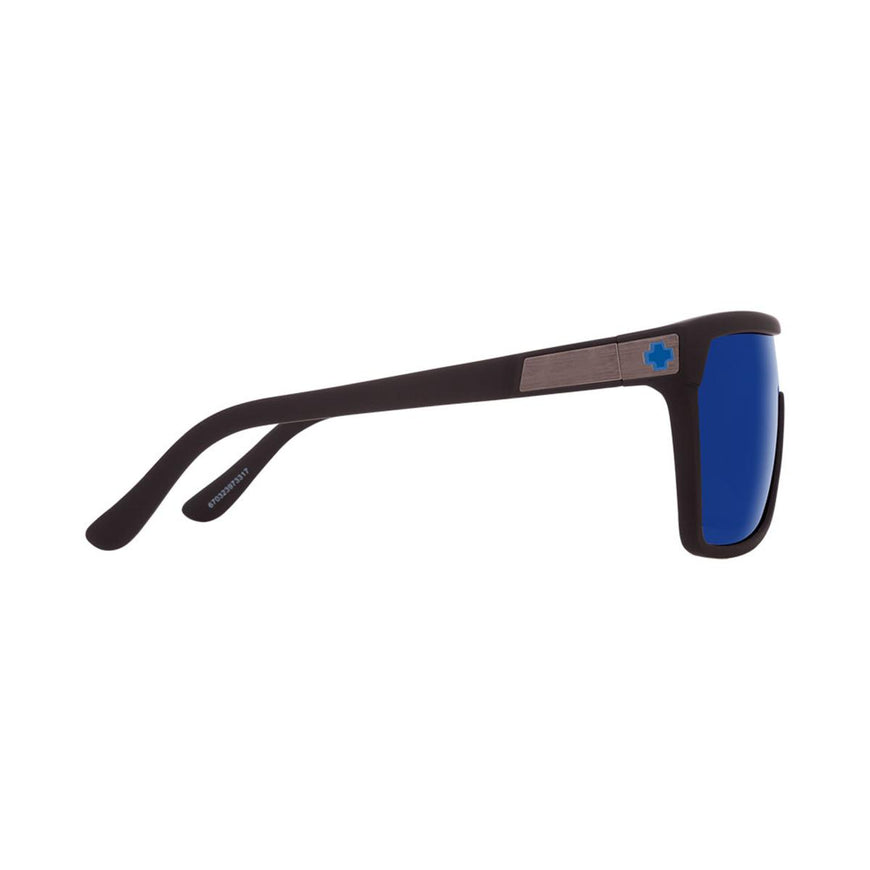 Spy Optic Flynn Soft Matte Black - HD Plus Bronze with Dark Blue Spectra Mirror