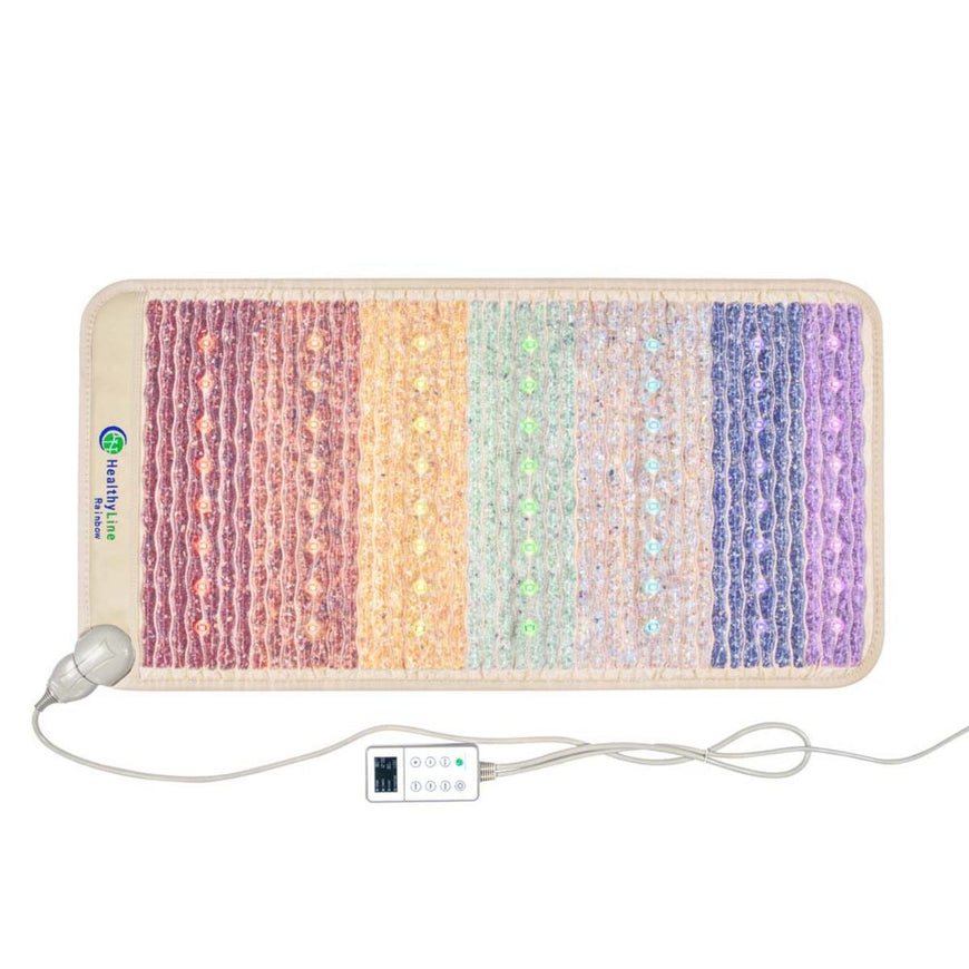 HealthyLine Rainbow Chakra Mat Small 4020 Firm - Photon PEMF InfraMat Pro Third Edition