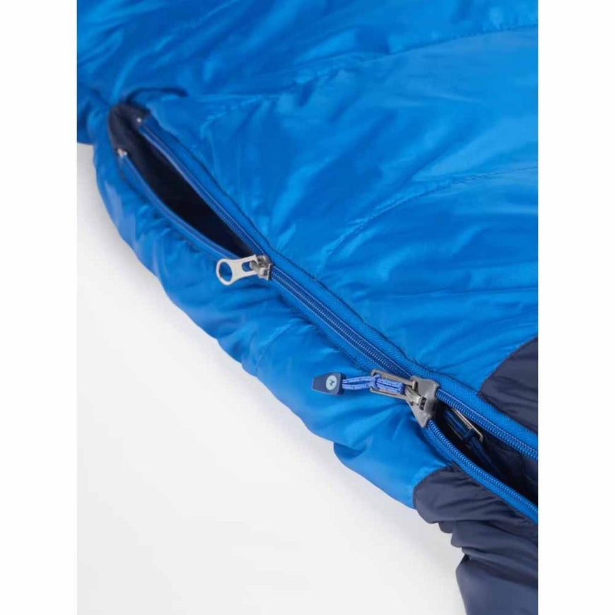 Marmot Men's Helium 15 Left Zipper Long Sleeping Bag - Arctic Navy/Dark Azure