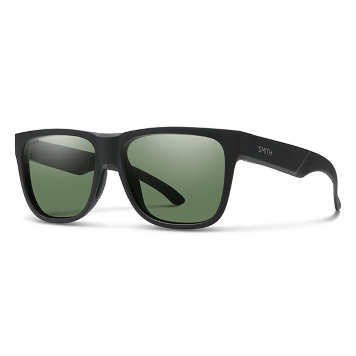 Smith Lowdown 2 Sunglasses Matte Black Chromapop Polarized Gray Green