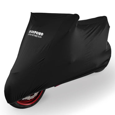 Oxford Protex Stretch Indoor Premium Motorcycle Protective Stretch-Fit Cover - Large