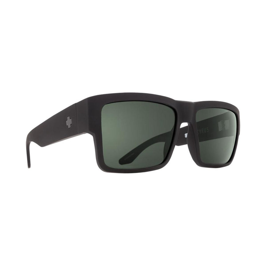 Spy Optic Cyrus Soft Matte Black - HD Plus Gray Green Polar