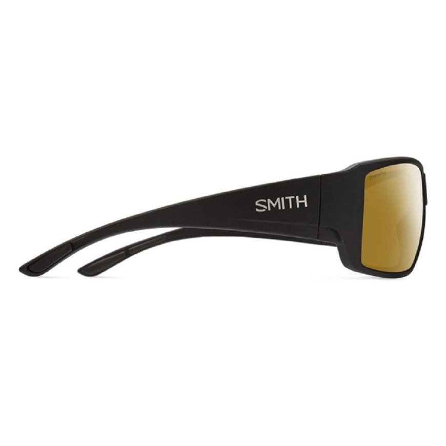 Smith Optics Guide's Choice Sunglasses ChromaPop Glass Polarized Bronze Mirror - Matte Black Frame