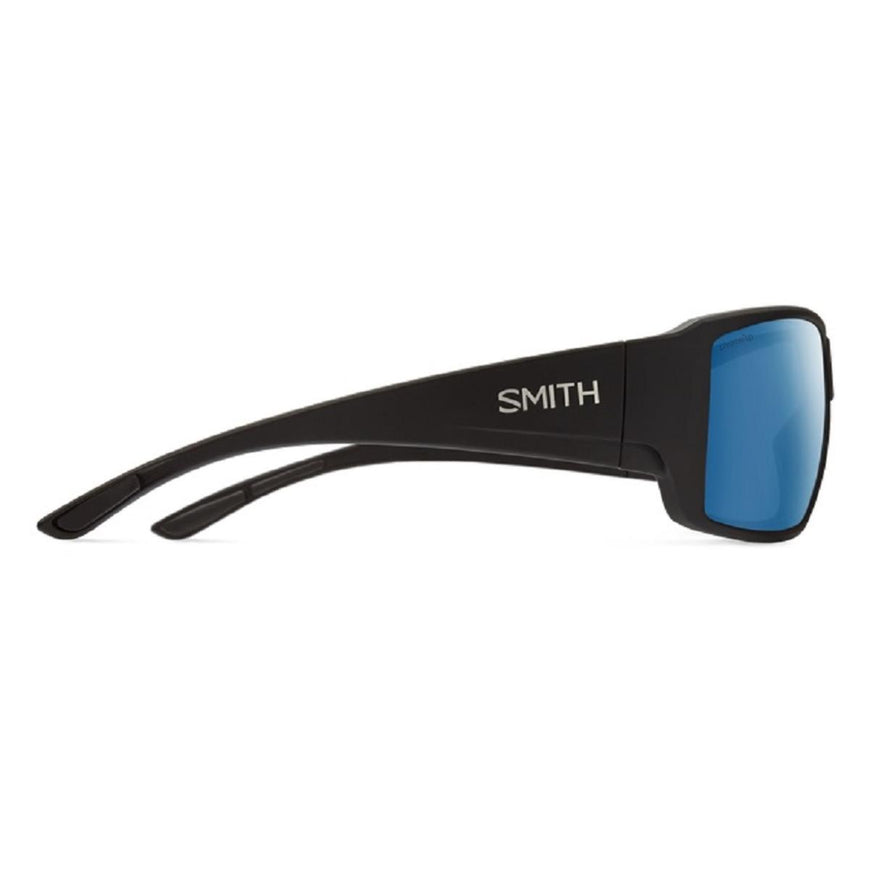 Smith Optics Guide's Choice Sunglasses ChromaPop Polarized Blue Mirror - Matte Black Frame